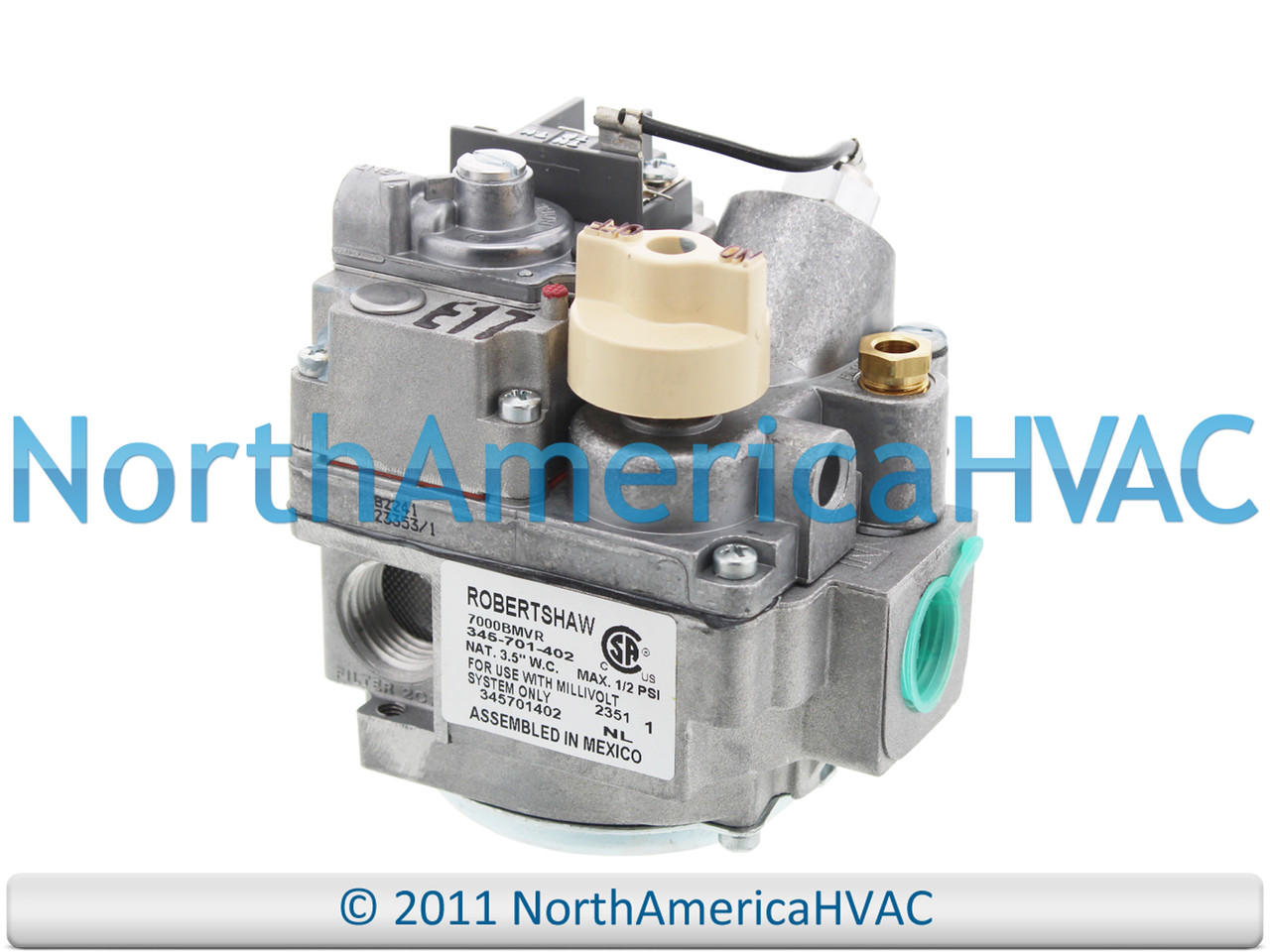 Millivolt Gas Valve Fits ITT/GENERAL CONTROL B67RB88 B67RBA107